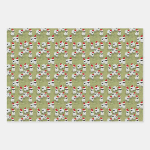 Geschenkpapier-Feiertagsset mit charmanten Schafen Geschenkpapier Set