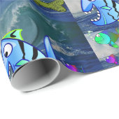 Geschenkpapier Fisch (Rolleneckpunkt)
