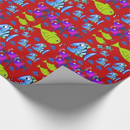 Geschenkpapier Fisch (Ecke)