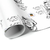 Geschenkpapier Fischer (Rolleneckpunkt)