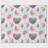 Geschenkpapier Flachblatt-Set aus 3 (Flach)