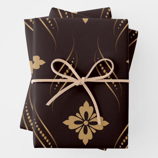 Geschenkpapier Flachblatt Set aus 3 (Beispiel)