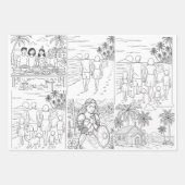 Geschenkpapier Flachblatt-Set aus 3 Set (Vorderseite 2)