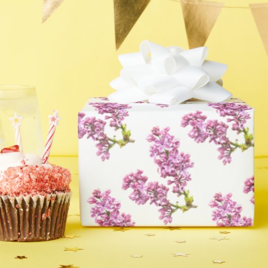 Geschenkpapier - Fliederblüten (Geburtstagsparty)