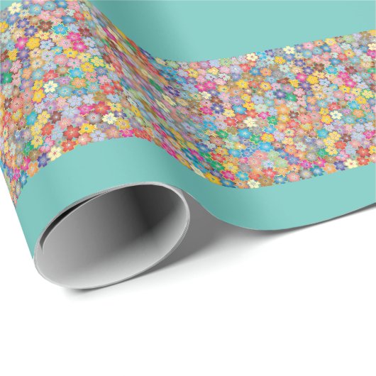 GESCHENKPAPIER FLORAL (Rolleneckpunkt)