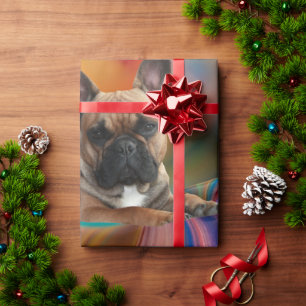 Geschenkpapier französische Bulldogge