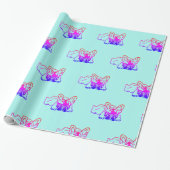 Geschenkpapier französische Bulldogge (Ungerollt)