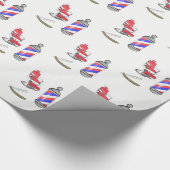 Geschenkpapier Friseur (Ecke)