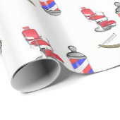 Geschenkpapier Friseur (Rolleneckpunkt)