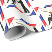 Geschenkpapier Friseur (Rolleneckpunkt)