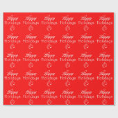 Geschenkpapier Frohe Feiertage (Flach)