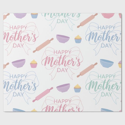 Geschenkpapier-Frohes Muttertags-Geschenkpapier Geschenkpapier (Flach)