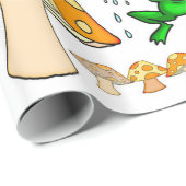 Geschenkpapier Frosch Pilz (Rolleneckpunkt)