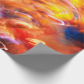 Geschenkpapier für Abstrakte Neonfarben (Ecke)