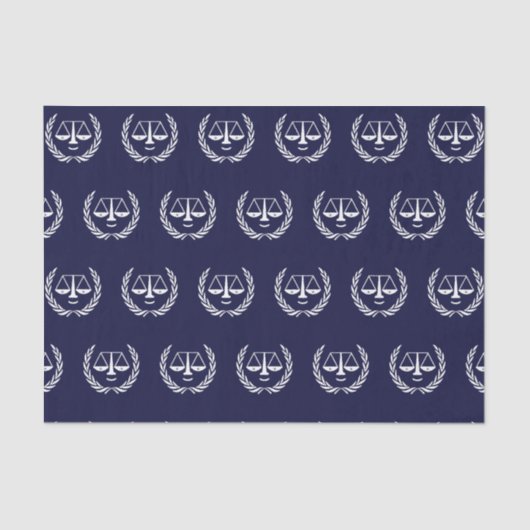 Geschenkpapier für Anwälte Seidenpapier (Vorderseite)