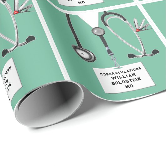 Geschenkpapier für Ärzte (Rolleneckpunkt)