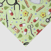 Geschenkpapier für Ärzte oder Krankenschwestern Seidenpapier (Ausschnitt)