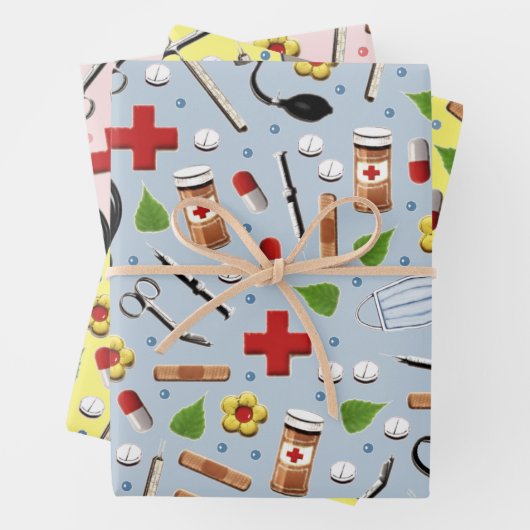 Geschenkpapier für Ärzte Set (Beispiel)