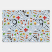 Geschenkpapier für Ärzte Set (Vorderseite)