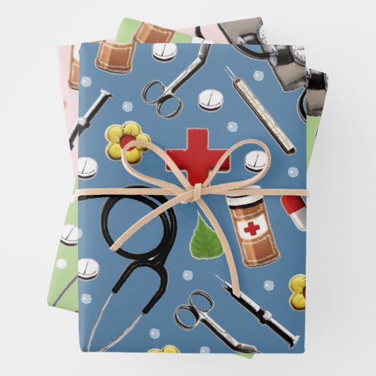 Geschenkpapier für Ärzte Set (Beispiel)