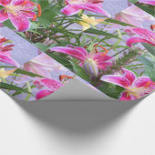 Geschenkpapier für benutzerdefinierte Blume (Ecke)