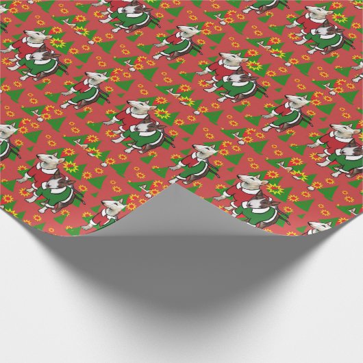 Geschenkpapier für Bull Terrier (Ecke)