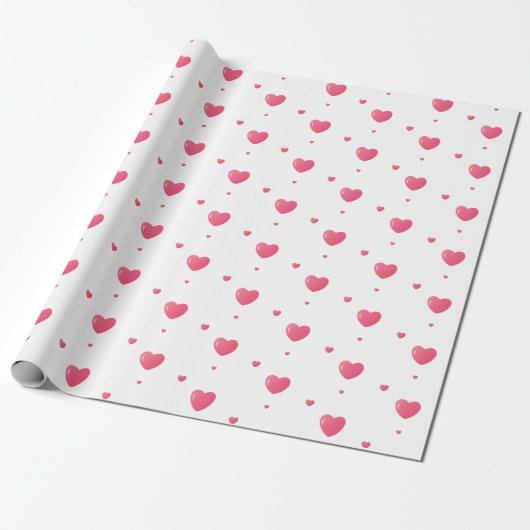 Geschenkpapier für das Herz-Muster (Ungerollt)