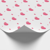 Geschenkpapier für das Herz-Muster (Ecke)