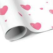 Geschenkpapier für das Herz-Muster (Rolleneckpunkt)