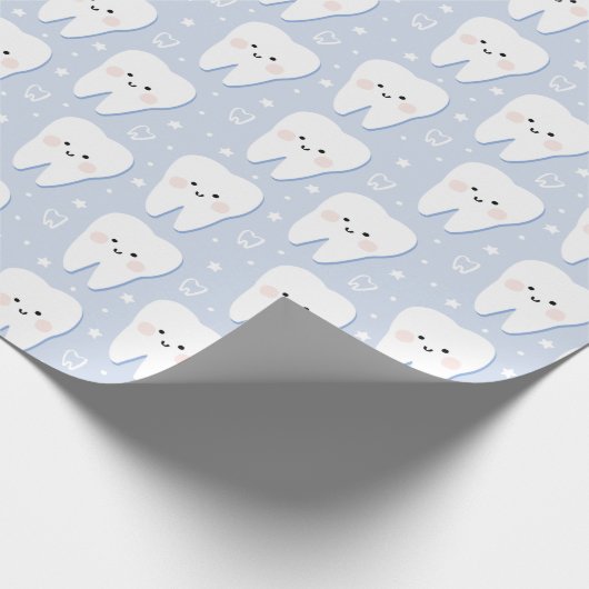 Geschenkpapier für den ersten Zahn (Ecke)