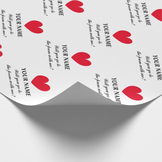 Geschenkpapier für den Vorschlag (Ecke)