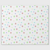 Geschenkpapier für farbige Punkte Muster (Flach)