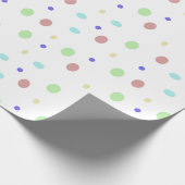 Geschenkpapier für farbige Punkte Muster (Ecke)