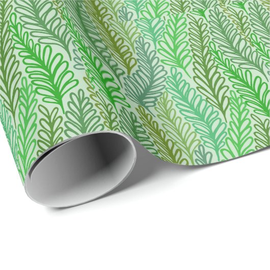Geschenkpapier für grüne Blätter (Rolleneckpunkt)