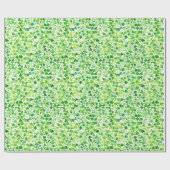 Geschenkpapier für grüne Klee Blätter (Flach)