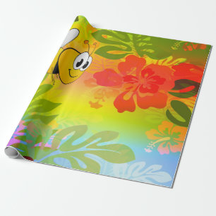 Geschenkpapier für Hummeln-Blume