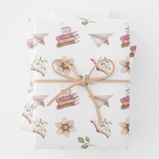 Geschenkpapier für jeden Buchliebhaber Set (Beispiel)