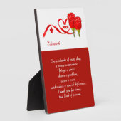 Geschenkpapier für Krankenpflege Fotoplatte (Seite)