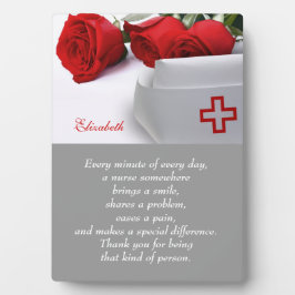 Geschenkpapier für Krankenpflege Fotoplatte
