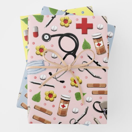 Geschenkpapier für Krankenschwestern (Beispiel)