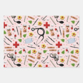 Geschenkpapier für Krankenschwestern Set (Vorderseite)