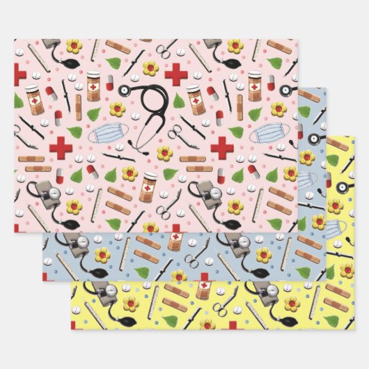 Geschenkpapier für Krankenschwestern Set (Set)