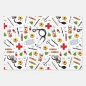 Geschenkpapier für Krankenschwestern Set (Vorderseite)