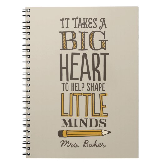 Geschenkpapier für Lehrer Notizblock (Vorderseite)