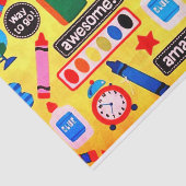 Geschenkpapier für Lehrer Seidenpapier (Ausschnitt)