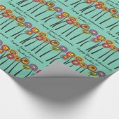 Geschenkpapier für Lehrer zum Thema Altersvorsorge (Ecke)