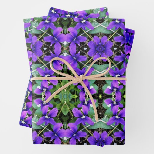 Geschenkpapier für Lila Waldviolette (Beispiel)