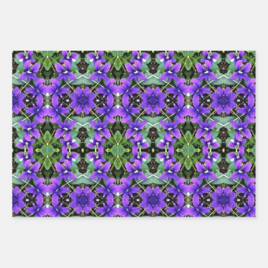 Geschenkpapier für Lila Waldviolette Set (Vorderseite)