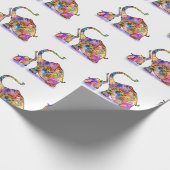 Geschenkpapier für Mutter und Baby Elephant (Ecke)