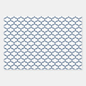 Geschenkpapier für Navy Damask Muster (Vorderseite)